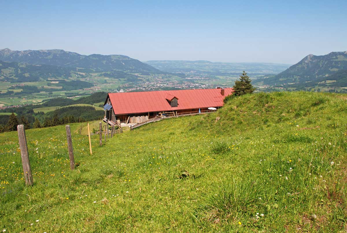 Die Alpe von oben