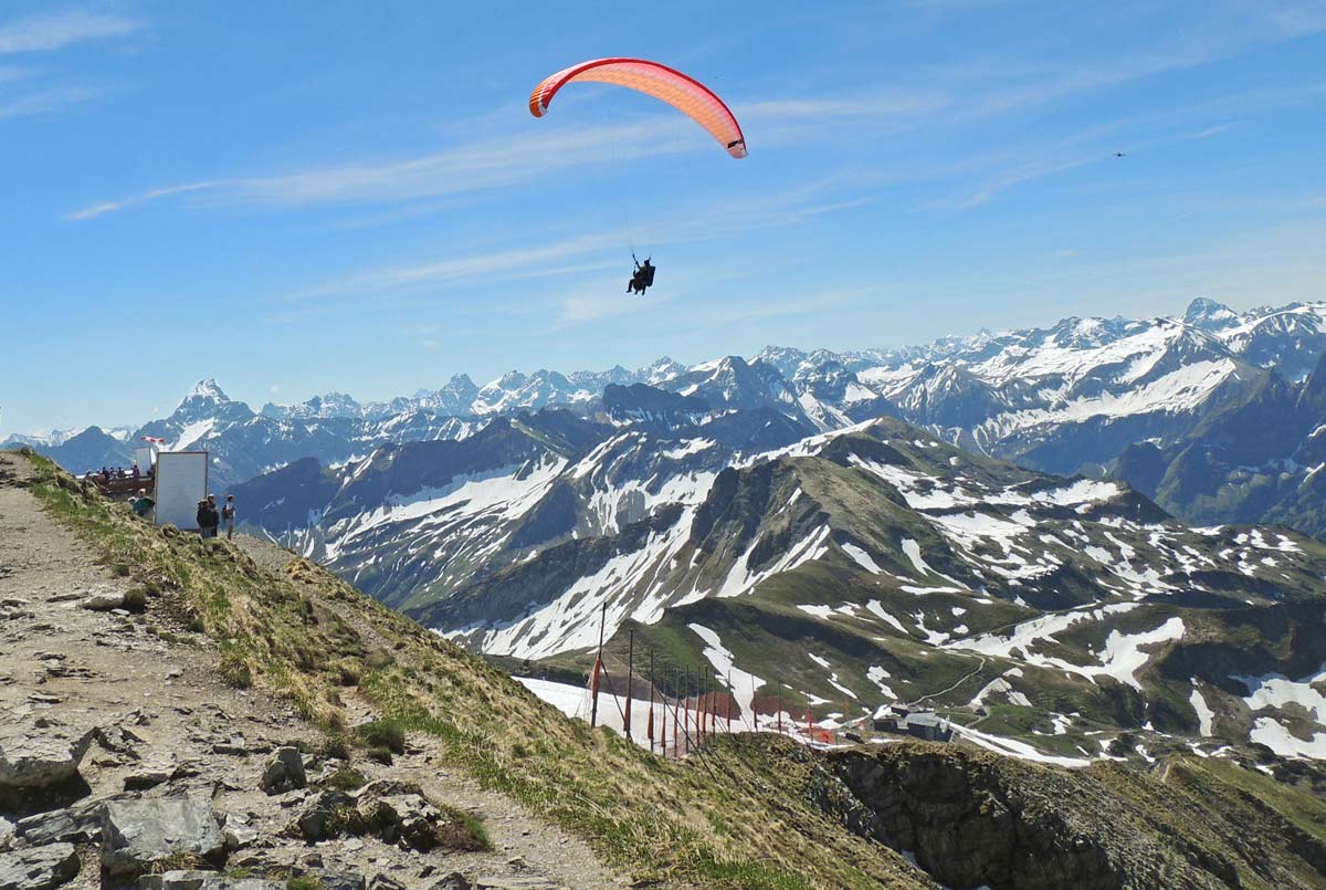 Paraglider am Nebelhorn